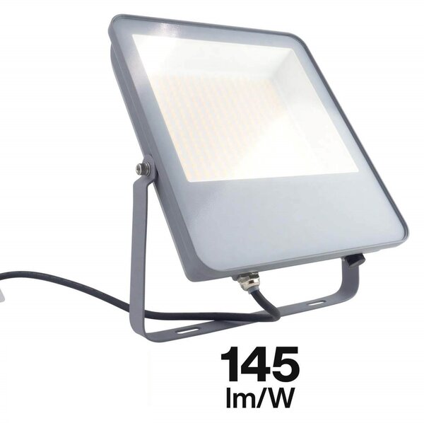 Proiettore LED 100W IP65 145lm/W con Osram chip LED Colore Bianco Caldo 3.000K