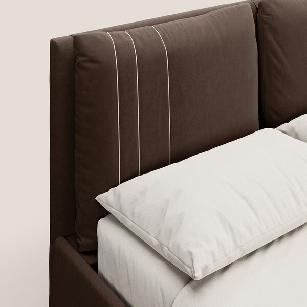 Nathan letto contenitore con cuscini regolabili con tasche in microfib