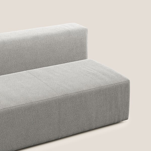 Nettuno modulo centrale maxi in morbido tessuto bouclè T07 grigio