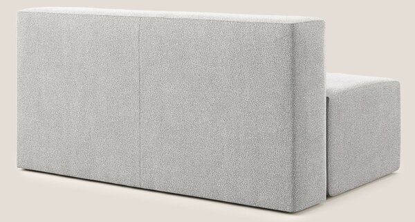 Nettuno modulo centrale maxi in morbido tessuto bouclè T07 grigio