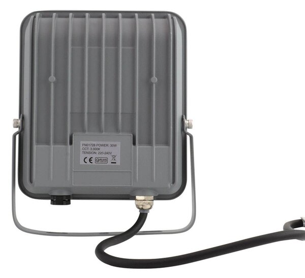 Proiettore LED 30W IP65 145lm/W con Osram chip LED Colore Bianco Freddo 6.000K