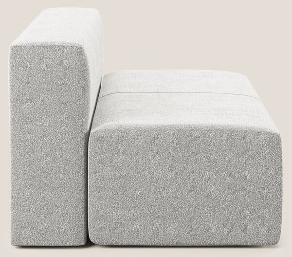 Nettuno modulo centrale maxi in morbido tessuto bouclè T07 grigio
