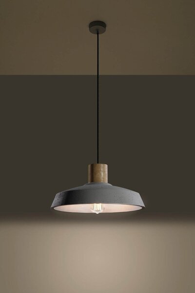 Lampadario a sospensione in Cemento Bianco AFRA E27 da interno