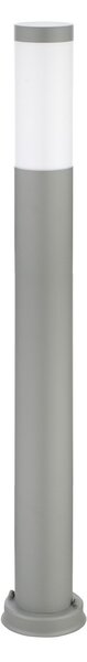 Paletto da Giardino 100cm acciaio INOX GRIGIO IK06 IP54 base E27