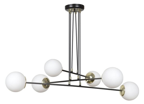Lampadario a sospensione OGNIS 6 BLACK