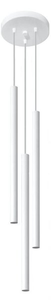 Lampadario in Acciaio a Sospensione 3xG9 PASTELO 3P Bianco da interno
