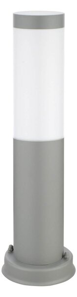 Paletto da Giardino 40cm acciaio inox GRIGIO IK06 IP54 base E27