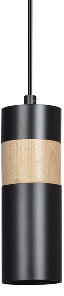 Lampadario a sospensione AKARI 1 BLACK
