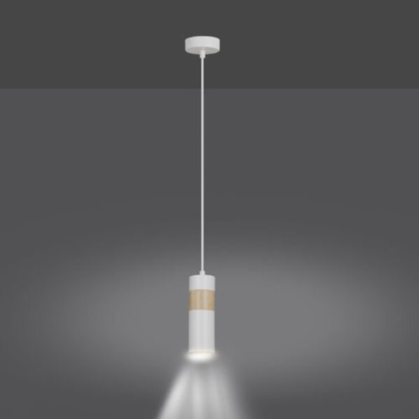 Lampadario a sospensione AKARI 1 WHITE