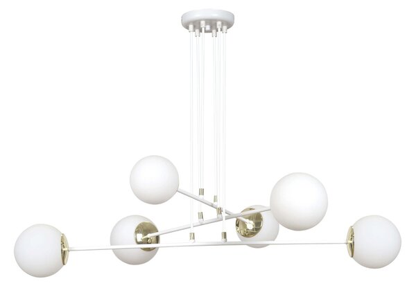 Lampadario a sospensione OGNIS 6 WHITE