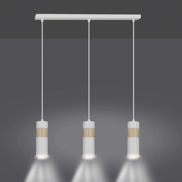 Lampadario a sospensione AKARI 3 WHITE