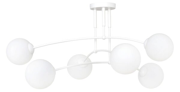 Lampadario a sospensione PREGOS 6 WHITE