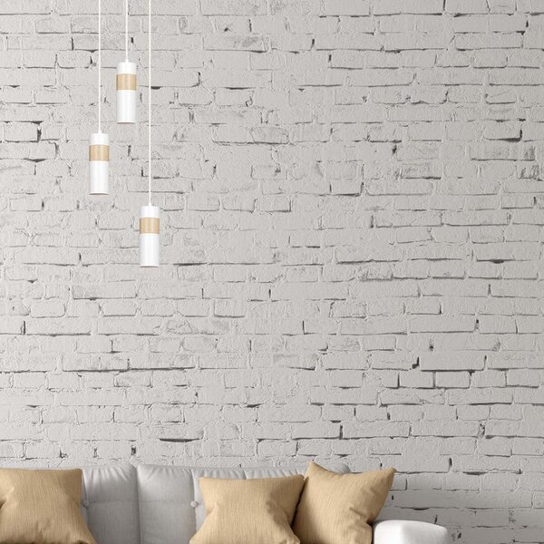 Lampadario a sospensione AKARI 1 WHITE