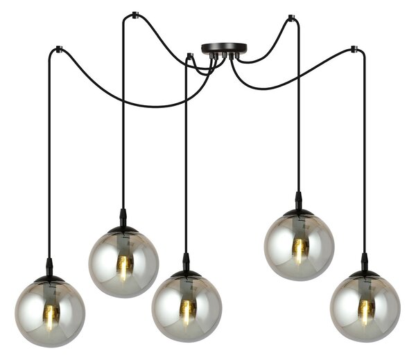 Lampadario a sospensione GIGI 5 BLACK GRAFIT