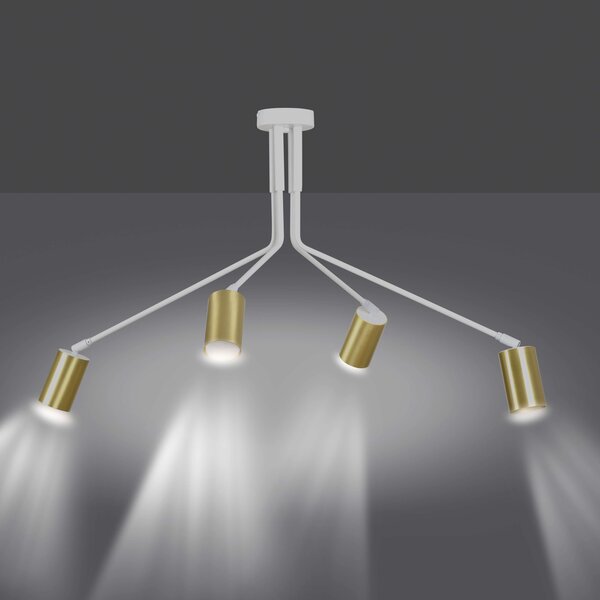 Lampadario a sospensione VERNO 4 White Gold