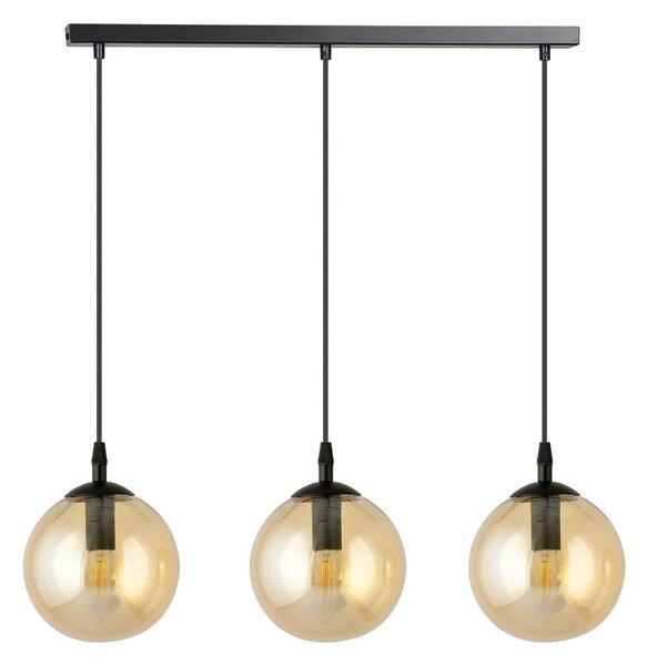 Lampadario a sospensione COSMO 3 BLACK MIODOWY