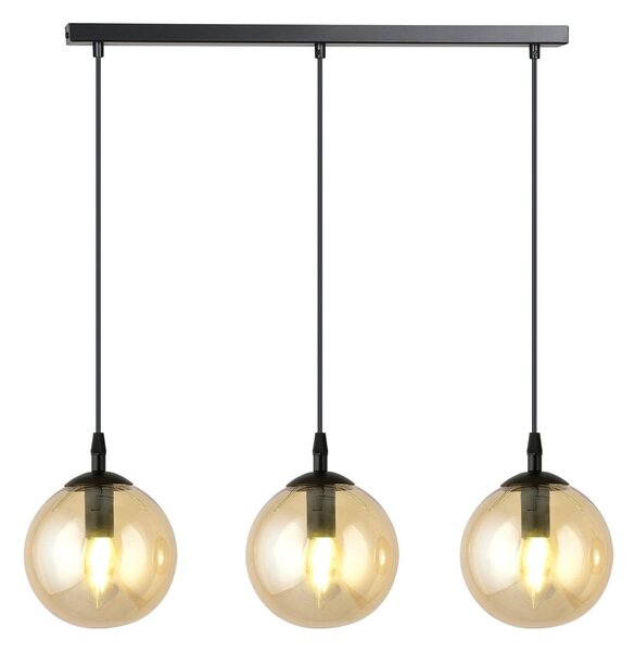 Lampadario a sospensione COSMO 3 BLACK MIODOWY