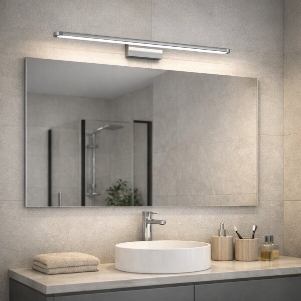 Open Design OR86157 - Illuminazione a LED per specchio LUCE LED/12W/230V CCT 91,5 cm IP44 cromo