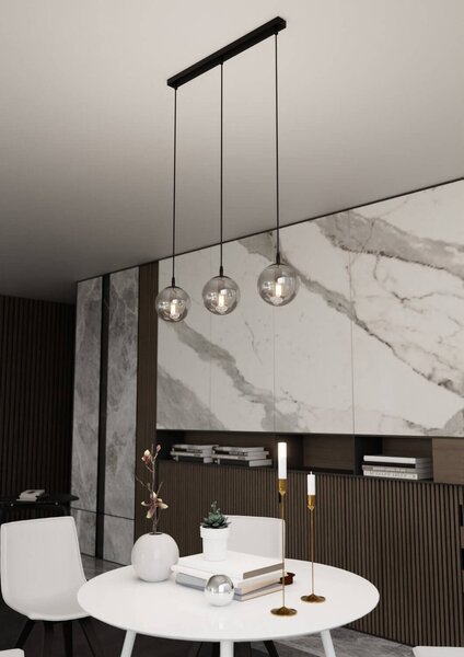 Lampadario a sospensione COSMO 3 BLACK GRAFIT