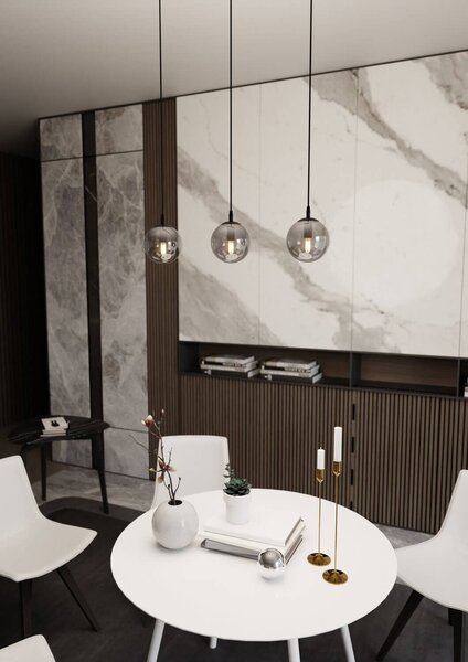Lampadario a sospensione COSMO 3 BLACK GRAFIT