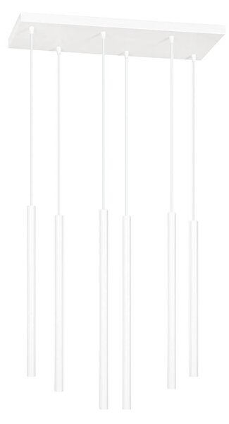 Lampadario a sospensione SELTER 6 WHITE