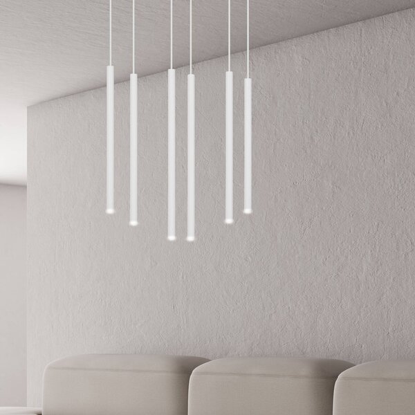Lampadario a sospensione SELTER 6 WHITE