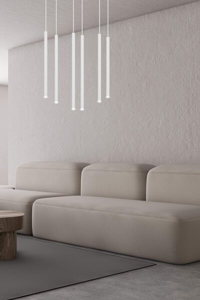 Lampadario a sospensione SELTER 6 WHITE