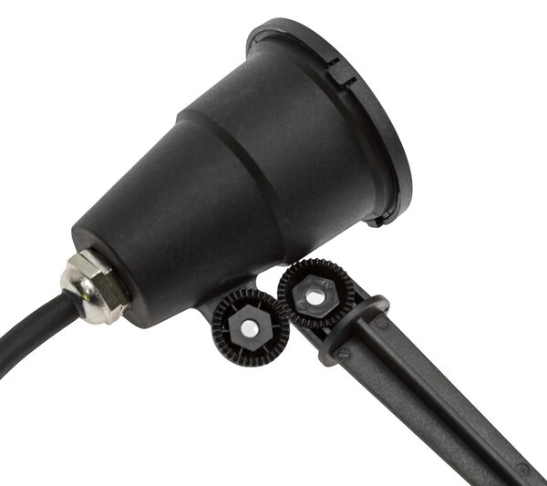 Faretto LED con Picchetto 5W Orientabile Colore Bianco Caldo 3.000K