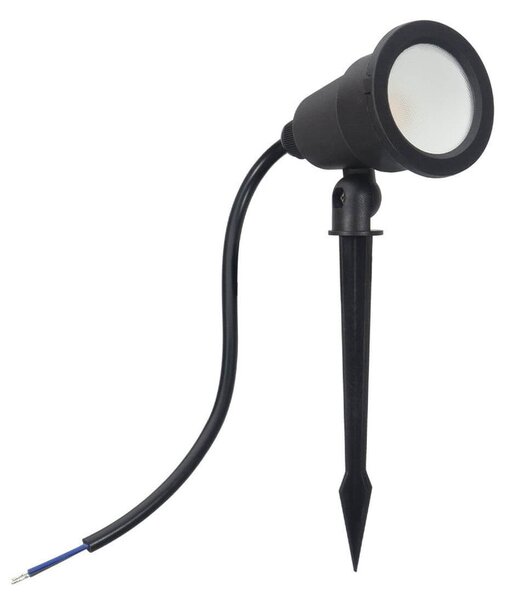 Faretto LED con Picchetto 5W Orientabile Colore Bianco Caldo 3.000K