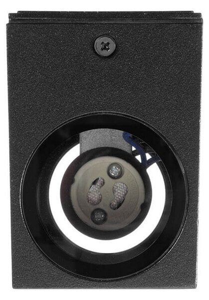 Applique Rettangolare Bidirezionale IP65 - GU10 Nero