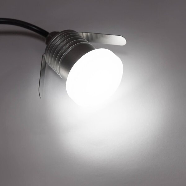 Faretto LED 1W IP65 Tondo Luce Diffusa - Professional Colore Bianco Naturale 4.000K