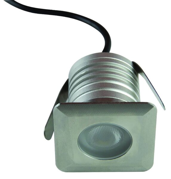 Faretto LED 3W IP68 per Piscine e Fontane Quadrato Professional Colore Bianco Naturale 4.000K