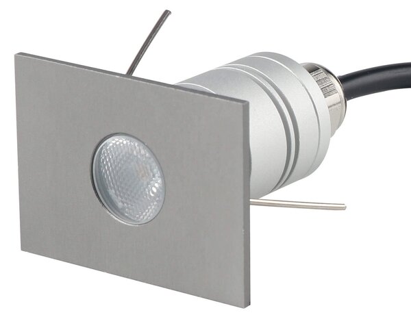 Faretto LED Rettangolare Mini 1W IP67 - PROFESSIONAL Colore Bianco Naturale 4.000K
