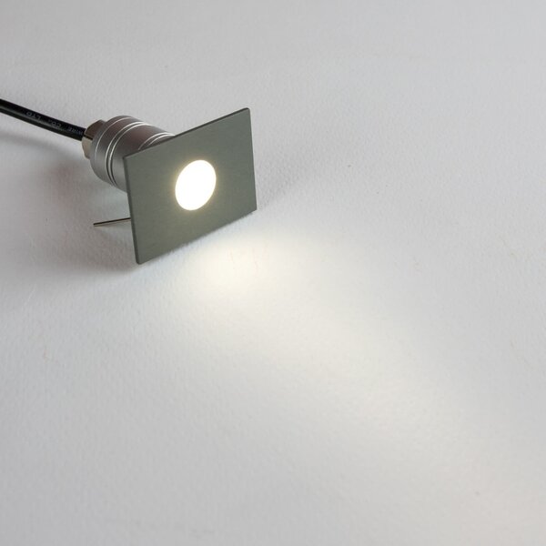 Faretto LED Rettangolare Mini 1W IP67 - PROFESSIONAL Colore Bianco Naturale 4.000K