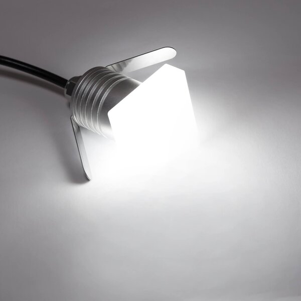 Faretto LED 1W IP65 Quadrato Luce Diffusa - Professional Colore Bianco Naturale 4.000K