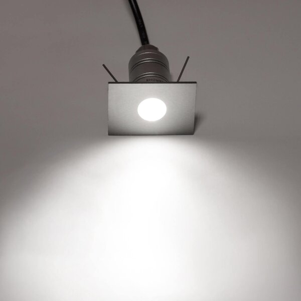 Faretto LED Rettangolare Mini 1W IP67 - PROFESSIONAL Colore Bianco Naturale 4.000K