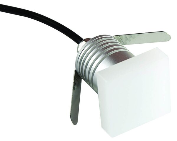 Faretto LED 1W IP65 Quadrato Luce Diffusa - Professional Colore Bianco Naturale 4.000K