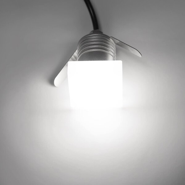 Faretto LED 1W IP65 Quadrato Luce Diffusa - Professional Colore Bianco Naturale 4.000K