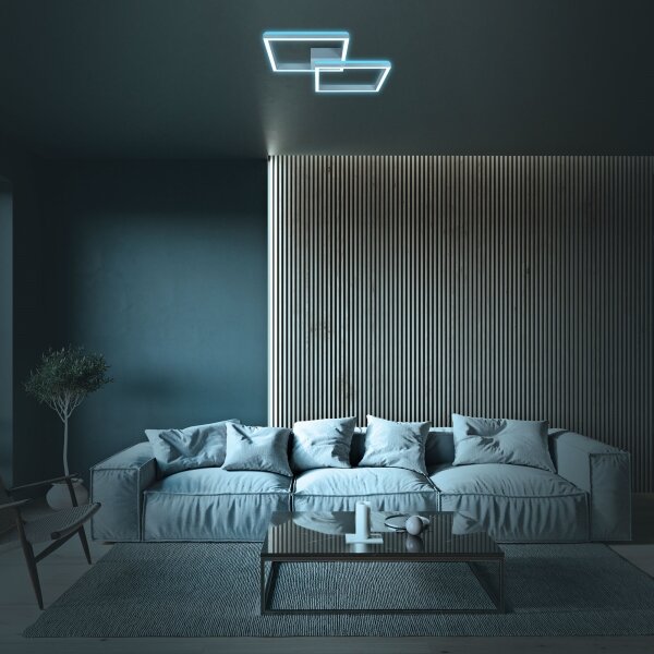 Brilo - LED RGBW Lampadario a plafone dimmerabile FRAME 2xLED/17W/230V 2700-6500K+ +TC