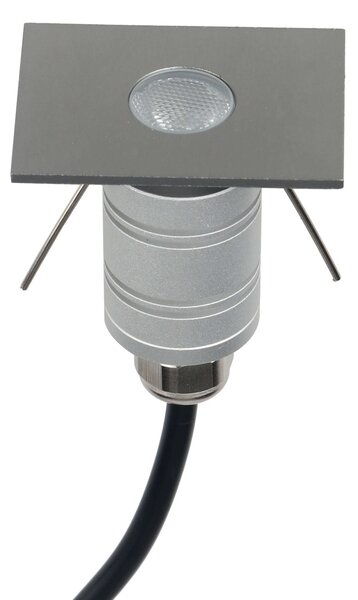 Faretto LED Rettangolare Mini 1W IP67 - PROFESSIONAL Colore Bianco Naturale 4.000K