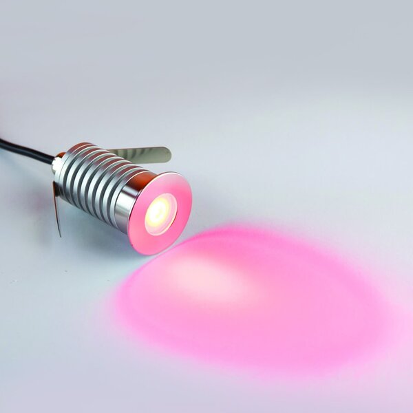 Faretto LED 3W IP67 luce ROSSO - Professional Colore Rosso
