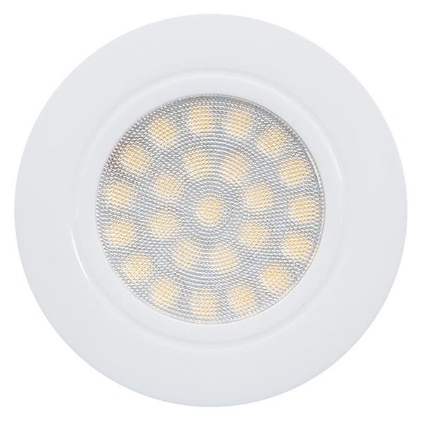 Faro da incasso LED 220V 4W IP44 foro ø56mm - 60mm Bianco Colore Bianco Naturale 4.200K