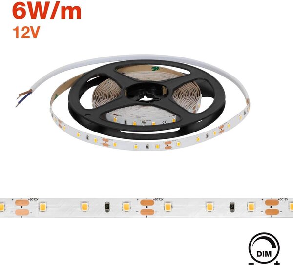 Striscia LED Impermeabile 50W Alta Luminosita 4500lm 12V Luci Esterno Dimmerabile Ip55 5mt 4000k 84856894