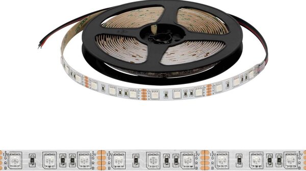 Striscia LED 5050/60 12V IP20 144W/m 5m - RGB Colore RGB