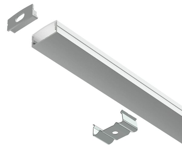 Profilo Slim per Doppia striscia LED 1m e 2m Variante Lunghezza Profilo 1 metro