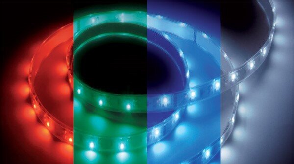 Striscia LED 5050/60 12V IP20 144W/m 5m - RGB Colore RGB