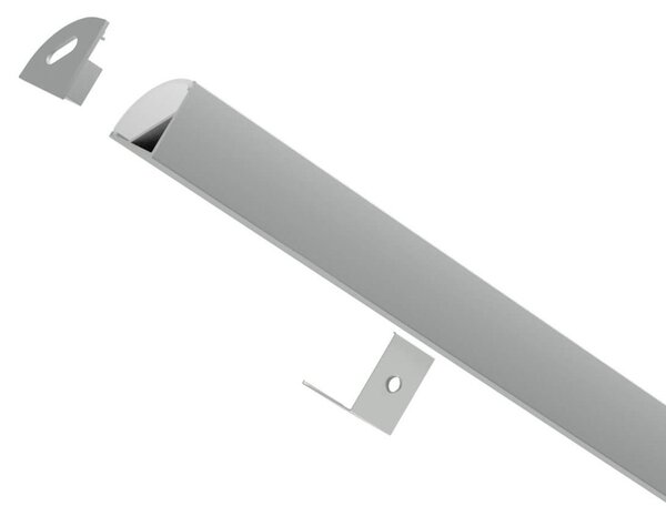 Profilo Angolare 1m e 2m (per striscia LED) Variante Lunghezza Profilo 1 metro