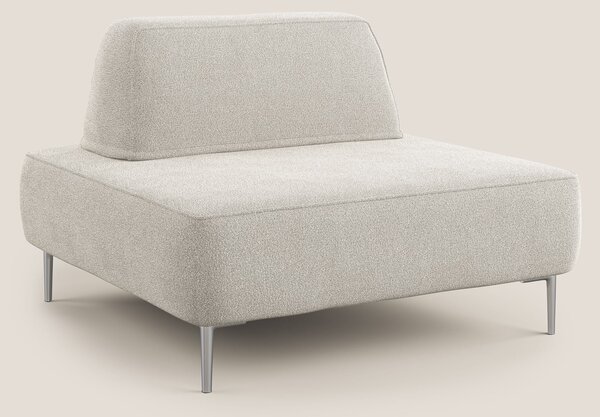 Newton poltrona modulare con schienali movibili T07 bianco