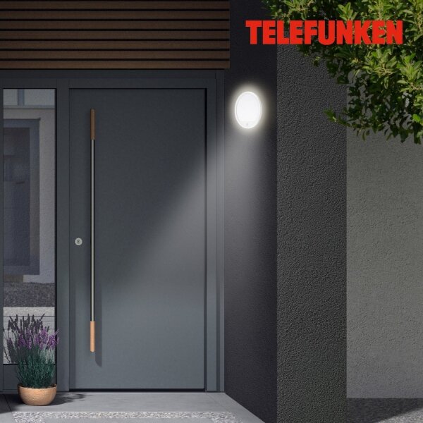 Telefunken 313706TF-LED Applique da esterno con sensore LED/15W/230V IP44