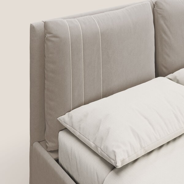 Nathan letto contenitore con cuscini regolabili con tasche in microfib